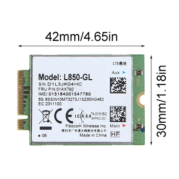 4G LTE Brezžični Modul L850-GL M. 2 Sim FRU 01AX792 za Thinkpad Ogljikovih Gen6 X280 T580 T480s L480 X1 Joga Gen 3