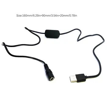 USB Napajalni Kabel Ženske 5,5 mm Priključek z 8V Regulator za Baterijo Fotoaparata DC Spojnik LP-E6 DR-E6/AC-PW20 NP-FW50/BLN1