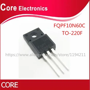 50PCS FQPF10N60C 10N60 TO220 MOS FET Tranzistor