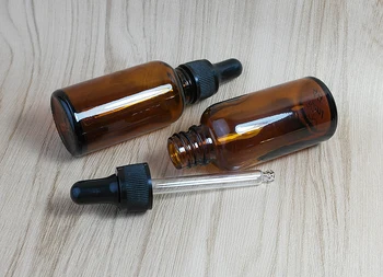 20pcs/veliko 30ML amber steklenice steklo s črno pipeto kapalko, oranžna stekla e tekočine zabojnik, 30 ml steklenico kapalko