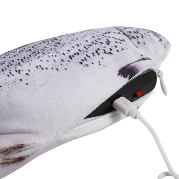 Smešno Ribe Obliko Igrača za Mačke Električni Gibljejo Polnilnik USB Interaktivni Mačke Žvečiti Ugriz Dobave Mucek Ribe Flop Jjeza Igrača Mahajoč