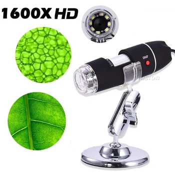 40 do 1600X USB Digitalni Mikroskop, Ročni Mini Kamera Spajkanje Stereo Elektronski Endoskop Lupo Stojalo za Samsung ect