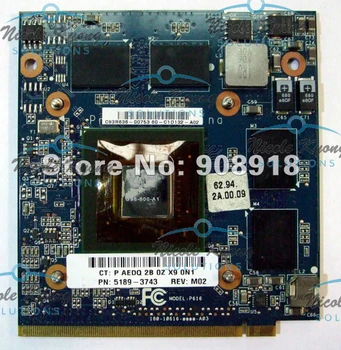 9600M GS 512MB DDR3 VGA Video card 5189-3743 za HP TouchSmart IQ800 IQ810 IQ812 IQ820fr IQ830 IQ830ME IQ830ES