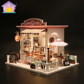 Cutebee Lutka Hiša Pohištvo Miniaturni Lutke DIY Miniaturne Hiše Soba Polje, Gledališče, Igrače za Otroke, nalepke DIY Lutke K