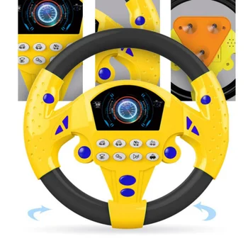 Novo Otroci Gag Igrače Otroška Interaktivna Igrača Za Otroke Volan Z Zvočno Simulacijo Vožnje Avto Igrače