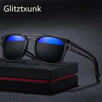 Glitztxunk Nova sončna Očala, Moške blagovne Znamke Classic Oblikovalec Ženske Vožnje Kvadratnih Črno ogledalo Sonce Glasse Za Moški Očala Očala UV400