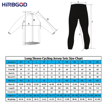 HIRBGOD men ' s long sleeve izposoja obleke rdeče črno belo črtasto maillot majica + hlače dh mtb obrabe kolesarski komplet,NM495