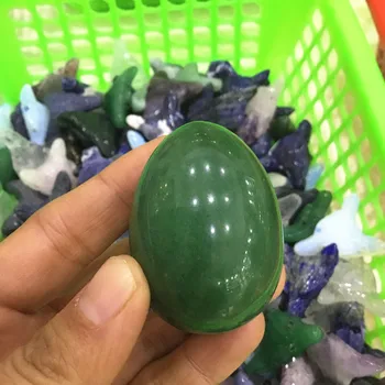 Nautural Zelena Aventurine jajca poliranega kamna kristalno jajce