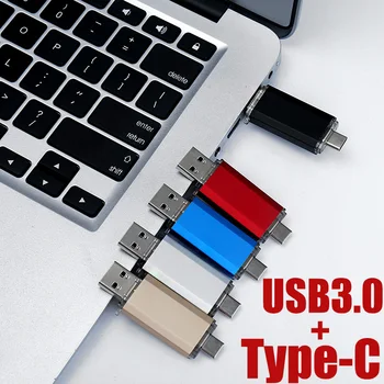USB 3.0 Promocije Tip-C 3.0 OTG 32GB 128GB 256GB Zunanji pomnilnik memory stick 16GB 64GB Mobile računalnik USB flash drive