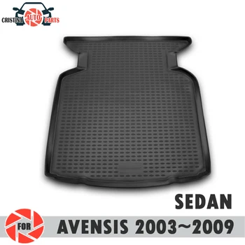 Prtljažnik mat za Toyota Avensis 2003~2009 LIMUZINA trunk talne preproge ne zdrsne poliuretan umazanijo zaščito notranjosti debla avto styling