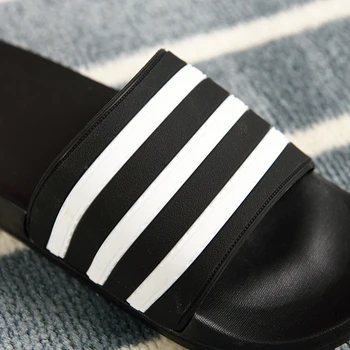 Moda Copate za Moške japonke Moški Par Strani Mehko Črno-Bele Proge, EVA Priložnostne Poletje Čevlji Zapatos Hombre