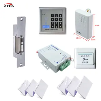 RFID Dostop do Sistema za Nadzor Kit Komplet + Stavke Zaklepanje Vrat + ID Kartico Keytab + Moč + Izhod Gumb+Zvonec 5YOA