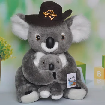 Nove igrače približno 38 cm koala s klobuk plišastih igrač objem otroka koala mehka lutka otroška igrača darilo za rojstni dan h2398