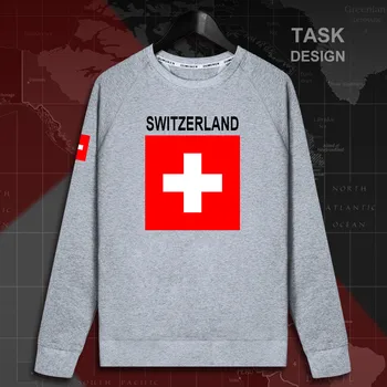 Švicarsko Konfederacijo Švica CHE CH Confoederatio Helvetica moški pulover s kapuco puloverji s kapuco moški majica tanke nove ulične