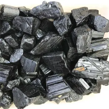 100 g Naravni Črni Turmalin Kristali Kamni Original Surovine Mineralnega Kamna Vzorec Naravnih Kamnov in Mineralov