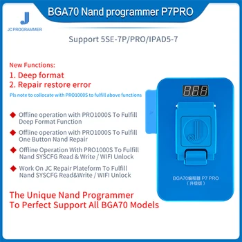 New Vroče prodajo JC P7 Pro NAND Programer PCIE-7 Pro za iPhone SE/6S/6SP/7/7P iPad Pro 9.7