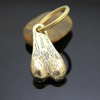 1PC Trdni Brass Bika Moda Smešno Vrvica za opaljivanje tega Obesek Nož Kroglice Keychain Key Ring DIY Dekorativni Dodatki Obesek EOS Orodje