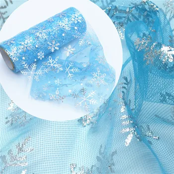 10Yard 15 cm Til Roll Poročni Dekoracijo, Modro Nebo, Beli Sneg Til Tkanine Tutu Obleko DIY Organza Baby Tuš Stranka Dobave