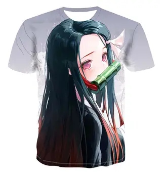 2020 Vroče Prodajajo 3D fant T Shirt dekle Demon Slayer smešno T shirt Anime Harajuku Duha Rezilo fantje oblačila, Darilo za otroka Ulične