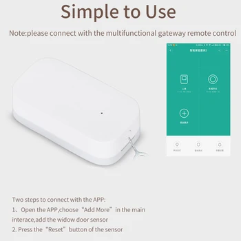 Aqara Vrata/Okno Brezžični Senzor Vrat Senzor Doma Alarmni Sistem Smart Življenje Inteligentno Povezovanje Zigbee Varnostni Senzor Gibanja