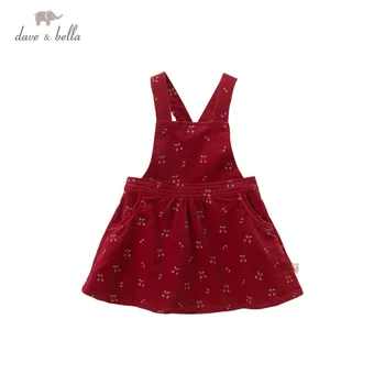 DBZ15288 dave bella jeseni baby dekle je princesa sadje tiskanja lolita obleko stranka naramnice obleko malčka otroci oblačila