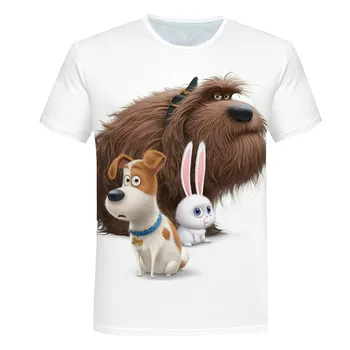 2020 risanka t-majice za fantje in dekleta, smešne majice za živali, oblačil za prosti čas, športne majice, mačke in psi, risanka, c