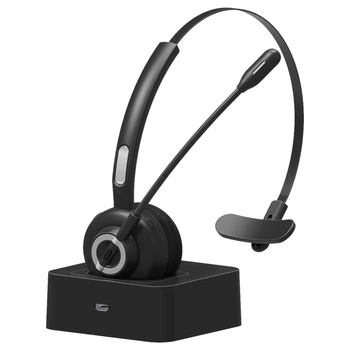 Klicni Center za Slušalke Brezžične Bluetooth Slušalke PC Slušalke z šumov Mikrofon za Skype Voip Mobilni telefon Pisarna