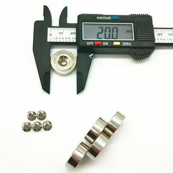 5pc Pot Magnet z M4 Korito Luknjo +5pc Vijak Premera 20 mm / 0.787 palčni Močnim Neodymium Magnetom Strojno Orodje imetnik Debeline 7mm