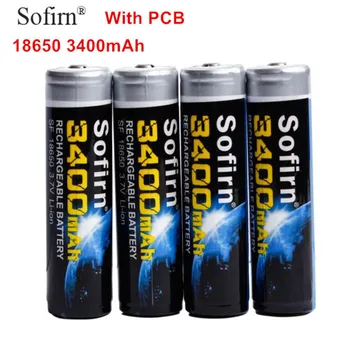 Sofirn 18650 3400mAh Baterije s PCB 18650 Baterijo 3,7 V 5.6 zaključek, Litijevih Baterij za ponovno Polnjenje za Sofirn Svetilka