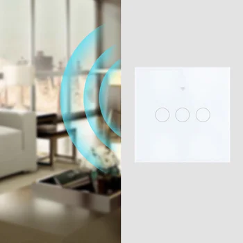 1/2/3 Banda WIFI Smart Stikalo Smart Home Delo z Alexa Google Začetni zaslon občutljiv na Dotik Stene Avtomatizacije Modulov Svetlobe Krmilnik