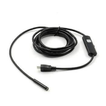 5.5 mm 2M 720P Objektiv HD USB-Endoskop Nepremočljiva 6 Led Pregled Cevi Endoskop Fotoaparat Borescope Za Android Telefon PC