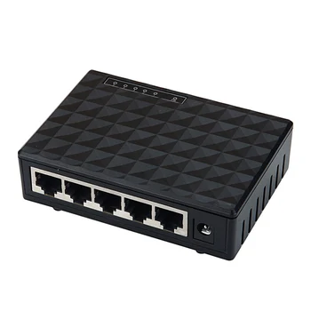 Stikalo za Namizni Napajalnik Hub LAN 5-Port Ethernet Izmenjavo Mini Gigabit Network