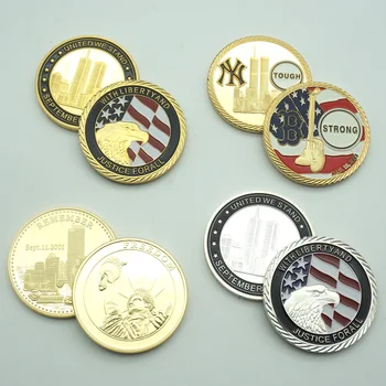 En vzorec ZDA Svobode 911 Kovancev Svetovni Trgovinski Center Stavbe ne pozabite, Kovanci, trgovina s Spominki, Replika Kovanec