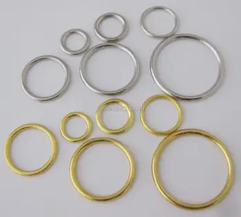 NBNLAA 100 kozarcev srebrna/zlata barva prekrita železne zaponke pasu nastavljiva silder/ring/kavelj obliko perilo dodatki