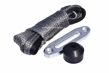 Grey 6 mm*15m Sintetičnih Vitel Kabel Vrv dodaj 4500lbs Hawse Fairlead in Vitel Gumijastim Zamaškom,Kevlar Vitel Vrv,Plazma Vrv