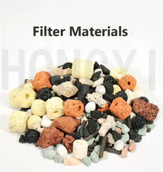 Akvarij material filtra Nitrifikacijskih bakterij hiša Maifan kamna, čiščenje vode oglje, keramični obroč koralni kamna