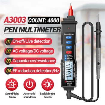 Visoka Natančnost Multimeter Pero Tip Digitalni Elektrikar Obseg Podatkov Držite AC/DC Voltmeter Ampermeter Kapacitivnost Odpornost Meter