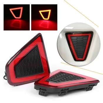 Rdeča LED Zadnji Odbijač Svetilke za Meglo Zavore Rep Luči Luč luči Za Honda Jazz Fit-Avtomobilski Deli, dodatna Oprema