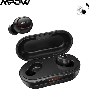 Mpow Brezžični TWS Čepkov APTX Bluetooth 5.0 Slušalke 36H Igranje 3D Stereo CVC8.0 Šumov Glasbo, Slušalke Z Mikrofonom
