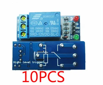 10PCS 12V nizke ravni sproži 1 Kanalni Relejni Modul vmesnika Odbor Ščit Za PIC AVR DSP ROKO MCU Arduino Brezplačna Dostava