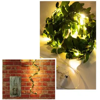 Umetnega Ratana Niz Luči Notranja Dekorativna Svetilka za Nordijsko Slog LED Luči Božič Poroko Počitnice Razsvetljavo Stranka Dobave
