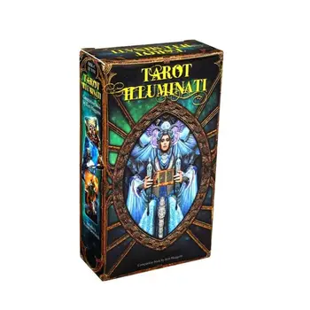 Tarot Illuminati Kit 78 Kartice Krovom Prerokovanje Usode Družini Stranka Namizna Igra, Igrača