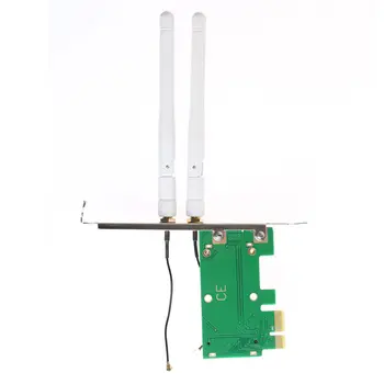 Mini PCI-E PCI-E Adapter Converter Brezžični Wifi Adapter Z 2dB Antene wifi Sprejemnik Omrežja Sim Adapter
