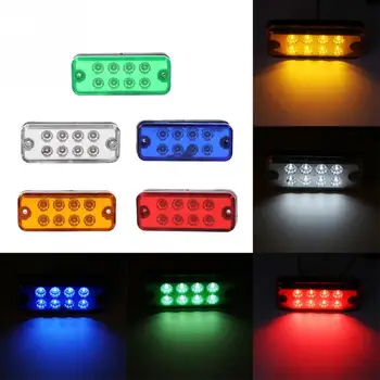 6pcs 8 LED Strani Marker Lučka za Potrditev Strani Marker Lučka Indikatorska Lučka Tovornjak Tovornjak Priklopnika, Avto Niz