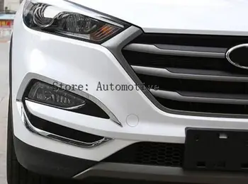 Za Hyundai Tucson 2016 2017 Spredaj Glave Luči Za Meglo Foglight Lučka Chrome Kritje Trim Vstavite Naglas Styling Okrasimo Modeliranje