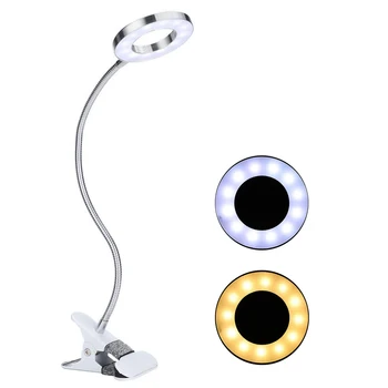 Clip-on Namizna Svetilka USB namizne Svetilke Zaščito za Oči LED tabela Svetlobe Upogljivi Fleksibilno Branje desk Lučka za Nail Art Branje Ličila
