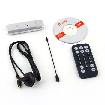 USB 2.0, DVB-T Digitalni TV-Sprejemnik DVBT HDTV Sprejemnik Ključ Palica Antene z Daljinskim upravljalnikom