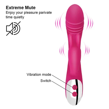 OLO 7 Hitrosti Ženska Masturbacija Chargable Penis, Dildo, Vibrator Stimulacijo Ščegetavčka Močan Rabbit Vibrator Sex Igrača za Ženske