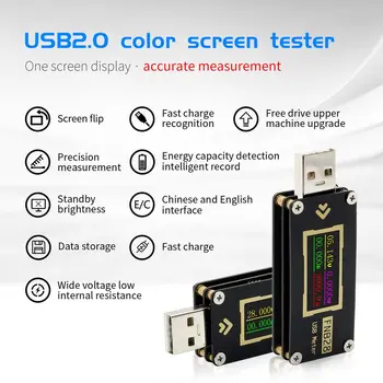 USB Tester FNB 28 Toka in Napetosti Meter QC2.0/QC3.0/FCP/SCP/AFC Hitro Polnjenje Protokol Sproži Zmogljivosti Test