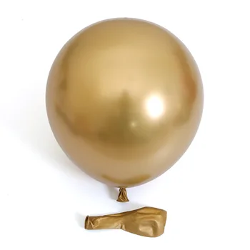 50pcs/set 12-Palčni Kovinski Balonom, Rojstni dan Dekoracijo Žogo 2.8 g Težke Kovine Krom Zlata Latex Balon na Debelo